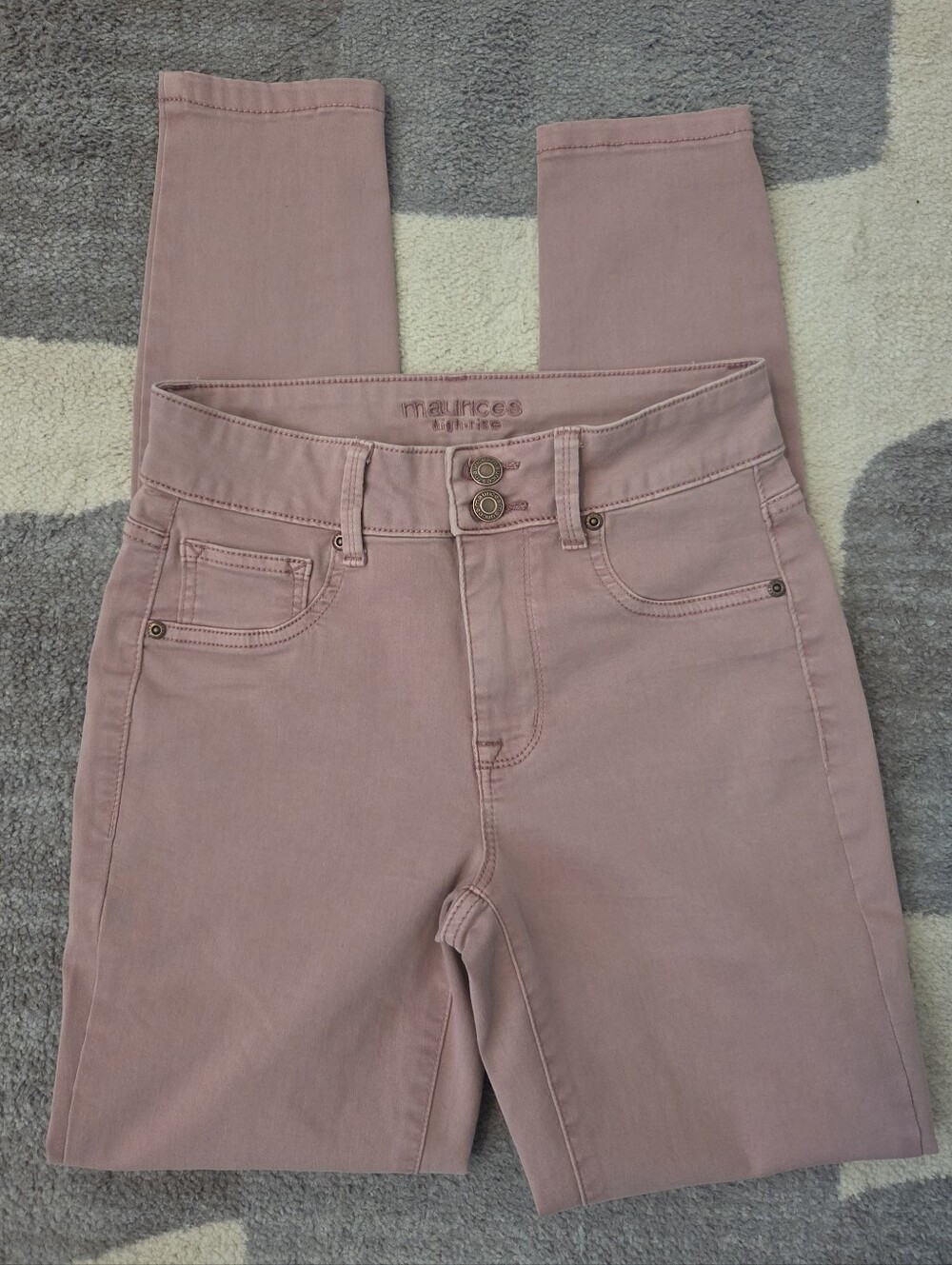 Maurices Light Pink Skinny Jeans Size 0